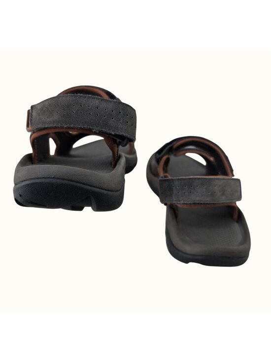 Teva Men’s Katavi 2 Slide Sandals Size 13 Gray Leather Hook Loop Outdoor 1019192 main image 6